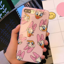 Donald Duck and Daisy phone Cases For iphone 6 6s 6plus 7 7Plus Glossy soft silicon case back cover for iphone 8 8plus