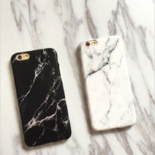 Imd Marble Stone Gel Case For Apple iPhone 7 6s 6 Plus Cases Black White Soft TPU Phone Case Back Cover For iPhone 8 Plus Coque