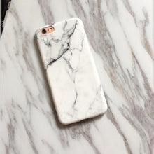 Imd Marble Stone Gel Case For Apple iPhone 7 6s 6 Plus Cases Black White Soft TPU Phone Case Back Cover For iPhone 8 Plus Coque