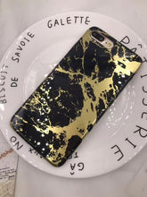 Imd Marble Stone Gel Case For Apple iPhone 7 6s 6 Plus Cases Black White Soft TPU Phone Case Back Cover For iPhone 8 Plus Coque
