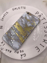 Imd Marble Stone Gel Case For Apple iPhone 7 6s 6 Plus Cases Black White Soft TPU Phone Case Back Cover For iPhone 8 Plus Coque