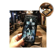 iMUCA 3D Relief Case for iPhone 8 Case Cover for iPhone X Luxury Phone Case Stand Holder Back Cover Capa