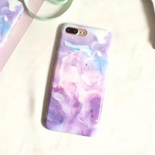 IMD Fantasy Purple Marble Pattern Phone Cases for iPhone 8 8 Plus 7 7 Plus 6 6s 6Plus 6sPlus Soft TPU Back Case Cover