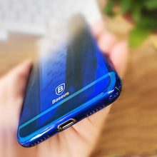 Baseus Case For iPhone 8 7 plus cases luxury Aurora Gradient Color Transparent Case For iPhone 7 8 light Cover Hard PC Cases