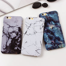 Retro Stone Marble Case for iPhone 6 6s 7 Plus Smooth PC Hard Cover For iPhone 8 7 Plus 5 5s SE Accessories Back Covers Fundas
