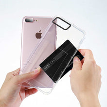 FLOVEME For iPhone 8 7 7 Plus Case Card Slot Transparent Silicon Phone Cases For iPhone 6 6S iPhone 6 6S Plus Card Holder Cover