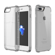FLOVEME For iPhone 8 7 7 Plus Case Card Slot Transparent Silicon Phone Cases For iPhone 6 6S iPhone 6 6S Plus Card Holder Cover