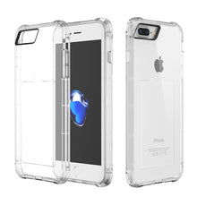 FLOVEME For iPhone 8 7 7 Plus Case Card Slot Transparent Silicon Phone Cases For iPhone 6 6S iPhone 6 6S Plus Card Holder Cover