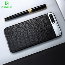 FLOVEME Phone Cases For iPhone 6 7 6s Plus Case Crocodile Leather Business Ultra Slim Coque Back Cover For iPhone 8 8 Plus Capa