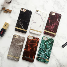 New Retro Glossy Shinny Marble Pattern Red Wine Phone Cases for iPhone 8 7 Plus 6 6s 6Plus 6sPlus Hard Back Shell Cover