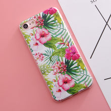 SoCouple TPU Case For iphone 8 Case For iphone 5S 5 SE 6 6s 7 X 6/7/8 plus Silicone Fruit Flower Plant Cactus Pattern Phone Case