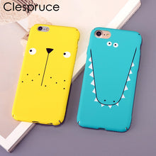 Clespruce Hard Phone Case For iPhone 8 8plus Simple Funny Face Stunned Expression Cute Case for iPhone 6 6s 7 Plus Couples Capas