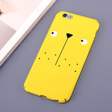 Clespruce Hard Phone Case For iPhone 8 8plus Simple Funny Face Stunned Expression Cute Case for iPhone 6 6s 7 Plus Couples Capas