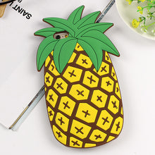 Fruit Pineapple Soft Silicone Phone Case Cover For iPhone 8 6 6s 7 Plus Rubber Back Cover Case for iPhone 7 6 6s Fundas Coque