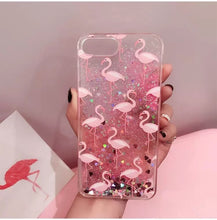 KISSCASE Quicksand Flamingo Case For iphone 8 7 Plus 6 6s Plus Cases Cute Flamingo Dynamic Quicksand Sequins For iphone 6s Case