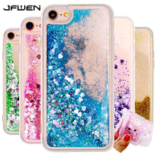 JFWEN For Coque iphone 8 Case Silicone Soft TPU Clear Transparent Liquid Luxury Phone Cases For iphone 8 Plus Case Cover Back