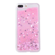 Luxury Liquid Cases For Apple iPhone 8 Case Silicona Pink Flower Drink Bottle Cover For iPhone 8 Plus Case Cover For iPhone8 4.7