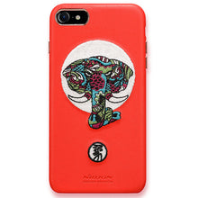 Original Nillkin For Apple iPhone 8 Case Red Chinese JIN Style Embroidered Picture Back Protect Cover for iPhone 7 Screen Film