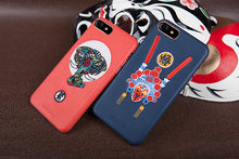 Original Nillkin For Apple iPhone 8 Case Red Chinese JIN Style Embroidered Picture Back Protect Cover for iPhone 7 Screen Film
