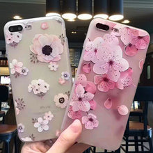 KaiNuEn luxury 3d flower tpu phone back copy,etui,capinha,coque,cover,case for apple iphone8 iphone 8  case silicone silicon i