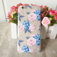 KaiNuEn luxury 3d flower tpu phone back copy,etui,capinha,coque,cover,case for apple iphone8 iphone 8  case silicone silicon i