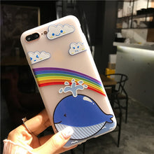 sFor Coque iPhone 6 6S 8 7 Case Silicone Super Cute Cartoon Matte TPU Soft Back Cover For Fundas iPhone 8 7 6S 6 Plus Phone Case