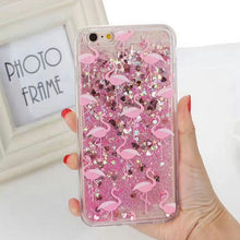 For iPhone 7 Plus Case Cartoon Pattern TPU Phone Case for iPhone 8 Plus Flamingo Animal Cat Quicksand for iPhone 6 6S Plus Case