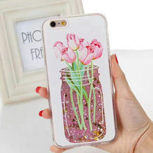 For iPhone 7 Plus Case Cartoon Pattern TPU Phone Case for iPhone 8 Plus Flamingo Animal Cat Quicksand for iPhone 6 6S Plus Case