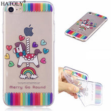 HATOLY For Phone Case Iphone 8 Cover IMD Soft TPU + Transparent Cute Case For Iphone 8 Case For Apple Iphone 8 Fundas