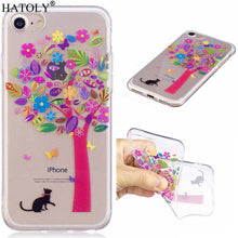 HATOLY For Phone Case Iphone 8 Cover IMD Soft TPU + Transparent Cute Case For Iphone 8 Case For Apple Iphone 8 Fundas