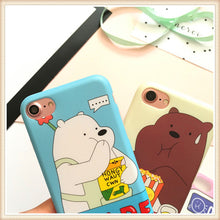 2017 new cartoon WE BARE BEARS soft TPU silicone case for coque iPhone 8 8plus 7 7plus 6 6s plus IMD high quality case cover