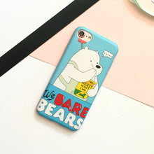 2017 new cartoon WE BARE BEARS soft TPU silicone case for coque iPhone 8 8plus 7 7plus 6 6s plus IMD high quality case cover
