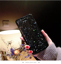 Case for iphone 6 6S Plus Silicon Bling Glitter Star Cover Soft Black Transparent Clear Cover for iphone 7 Plus iphone 8 Case
