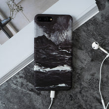 Landscape Scenery Case For iphone 8 7 Plus 6s Ocean Black Wave Matte PC Hard Cover For iphone 6 6s Plus 7 Plus Fundas Capa
