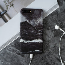 Landscape Scenery Case For iphone 8 7 Plus 6s Ocean Black Wave Matte PC Hard Cover For iphone 6 6s Plus 7 Plus Fundas Capa