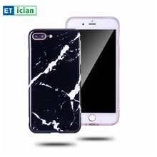 Etician Soft Silicone Marble Stone Case For iPhone 6 6s 7 8 X Plus Marble Painted Cover For iPhone 6 7 8 X plus Phone Accessory