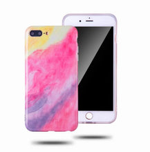 Etician Soft Silicone Marble Stone Case For iPhone 6 6s 7 8 X Plus Marble Painted Cover For iPhone 6 7 8 X plus Phone Accessory