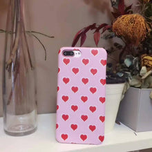Instagram PU Leather Coated Sweet Hearts Couple Case for iPhone 8 7 7plus 6 6s plus 5 5s SE Hard Plastic Back Case Funda Cover