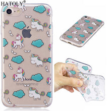 HATOLY For Phone Case Iphone 8 Cover IMD Soft TPU + Transparent Cute Case For Iphone 8 Case For Apple Iphone 8 Fundas