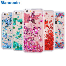 Vanuoxin Dynamic Colorful Stars Glitter Liquid Case sFor Funda iphone 8 Case For Coque iphone 8 Soft TPU Back Cover Phone Case