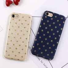 Star Slim PU Leather Case For iphone 8 7 Plus Cases Silk Luxury Phone Cover For iphone 6s 6 7 Plus Covers Fundas Capa Shell