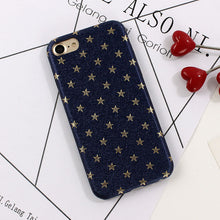 Star Slim PU Leather Case For iphone 8 7 Plus Cases Silk Luxury Phone Cover For iphone 6s 6 7 Plus Covers Fundas Capa Shell