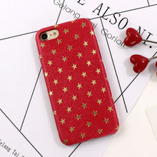 Star Slim PU Leather Case For iphone 8 7 Plus Cases Silk Luxury Phone Cover For iphone 6s 6 7 Plus Covers Fundas Capa Shell