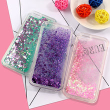Love Heart Bling Sequin Quicksand Cases For iPhone 8 Plus 7 7 Plus Soft Silicon Cover For iPhone 6 6s 7 Plus Colorful Case Capa