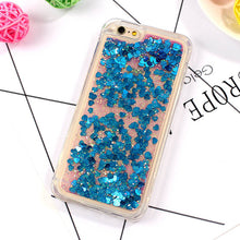 Love Heart Bling Sequin Quicksand Cases For iPhone 8 Plus 7 7 Plus Soft Silicon Cover For iPhone 6 6s 7 Plus Colorful Case Capa