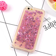 Love Heart Bling Sequin Quicksand Cases For iPhone 8 Plus 7 7 Plus Soft Silicon Cover For iPhone 6 6s 7 Plus Colorful Case Capa