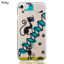 Wolfsay For Cover iPhone 8 Case IMD Cute Pattern Protection Mobile Phone Case For iPhone 8 Cover For Apple iPhone 8 Fundas Coque